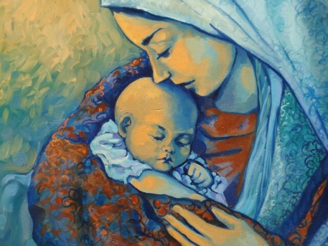 Madonna blu